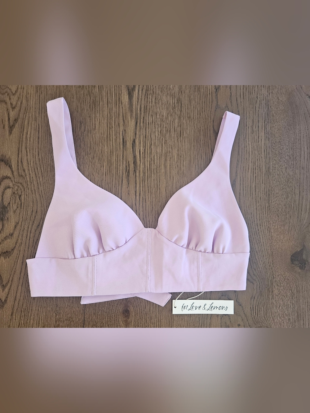 For Love And Lemons Pink Bralette Top